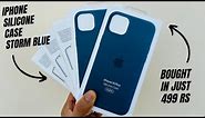 Apple iPhone 14 & 14 Plus Silicone Case with MagSafe - Storm Blue Unboxing & Review Best Case In 999