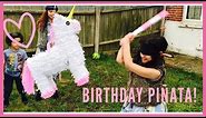 Alicia’s Birthday Party unicorn piñata!! With hilarious results!! l Bowie Family Vlogs