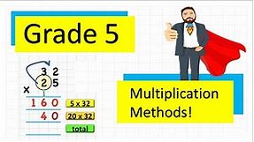 Grade 5 Multiplication Methods | The Maths Guy