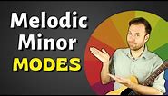 Modes of Melodic Minor Scale on Guitar & What Chords to Play Them Over