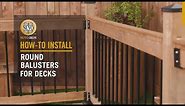 How-to Install: Round Balusters for Deck Railings | Nuvo Iron