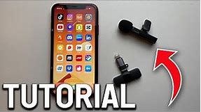 How To Use External Microphone On iPhone