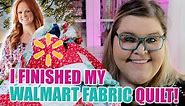 Walmart Fabric Quilt Review! How did my Pioneer Woman Quilt come out? 🤷‍♀️