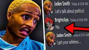 Trolling JADEN SMITH With Will Smith SLAP Memes On Discord!
