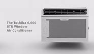 Toshiba 6,000 BTU 115 Volt Window Air Conditioner Cools 250 sq. ft. with Remote in White RAC-WK0612CRRU