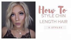 HOW TO STYLE A CHIN LENGTH BOB