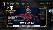 WWE 2K22 Showcase match 1 complete all objectives Halloween Havoc Rey Mysterio Jr vs Eddie Gurrerro