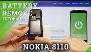 How to Soft Reset in Nokia 8110 4G - Remove battery / Open Back Cover