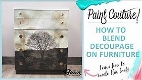 How To Decoupage Furniture: Applying Paper And Blending Paint