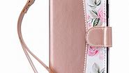 ULAK iPhone 11 Wallet Case for Women Girls, Flip Kickstand Cover with Card Holder Shockproof Phone Case for Apple iPhone 11 6.1 inch, Rose Gold