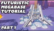 Minecraft Futuristic MEGABASE TUTORIAL - PART 1 - Futuristic Minecraft Mega Base