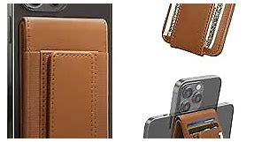for MagSafe Wallet, 2023 Newest iPhone Wallet with Adjustable Stand & Money Clip, Detachable Magnetic Wallet for iPhone 15/14/13/12 Pro Max Plus, 10+ Cards Holder, Vegan Leather, Brown