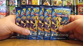 7 Pokemon XY Evolutions Booster Pack Opening