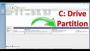 How to create Partition on Windows 11 | C Drive Partition in HP laptop | Partition Hard Drives