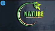 How To Make a natural logo on pixellab||