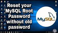 Reset your MySQL password on Windows PC without requiring the old password. Success rate - 100%
