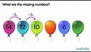 Number Patterns - Identifying Missing Numbers