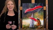 Learn How to Paint the RAINDROPS KEEP FALLING with Acrylic - Paint & Sip at Home Step by Step Lesson