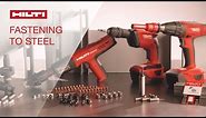 OVERVIEW of Hilti's innovative solutions for fastening to steel
