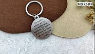 Sentimental Gifts for Men and Women, Him and Her - Engraved Stainless Steel Keychain