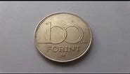 Magyar Köztarsasac - The 100 Forint coin of Hungary from 1995 in HD