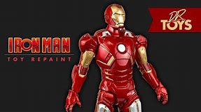 How to repaint an old thrift store toy - Iron Man - By DR Toys