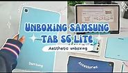 ☆Samsung Tab S6 Lite (Angora blue 💙) 2023 + Accesories unboxing 📦 ☆