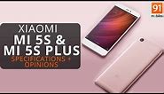 Xiaomi Mi 5S & 5S Plus: Review of Specifications | Opinions | Pros & Cons