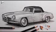 How to Draw a Realistic Car: Narrated for Beginners