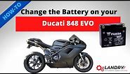HOW-TO: Replace the Battery on your Ducati 848