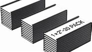 MaxGear 30 Pack Magnetic Labels, 1x2 Inch C Channel Label Holders, Labels for Tool Box, Label Holders with Clear Plastic Protector for Shlef, Metal File Cabinet, Office Cabinet