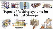 Warehouse Storage Solution | Racking | Types of Racking for Manual storage