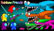 어몽어스 VS Cyan Full Color (Rainbow Friends 2) | Among Us Animation Funny