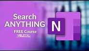 How to Search for ANYTHING in the OneNote App