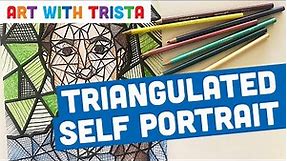 Triangulated Self Portrait Drawing Tutorial - Art With Trista