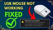 Mouse Not Working Windows 10 Solved | Fix USB Mouse Not Working in Laptop!
