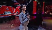 AJ Lee announces the WWE Championship match for Night of