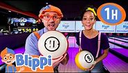 Blippi and Meekah Go Bowling! | Blippi- Sports & Games Cartoons for Kids