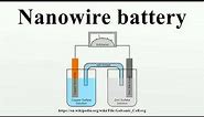 Nanowire battery