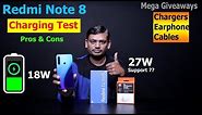 Redmi Note 8 Charging Test (27W Charger & 18W Charger Pros and Cons With Charger Information)