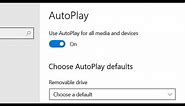 How To Enable or Disable AutoPlay Settings In Windows 10