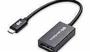 Cable Matters 32.4Gbps USB C to DisplayPort 1.4 Adapter, 4K@240hz, 8K@60hz, and HDR Support -Thunderbolt 4 / USB4 Compatible with Oculus Rift S, iPad Pro, iPhone 15 Pro, MacBook Pro, XPS, Surface