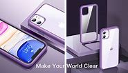 CASEKOO iPhone 11 Clear Case Midnight purple