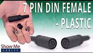 How To Install The 7 Pin DIN Female Solder Connector - Plastic