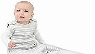 Woolino 4 Season Baby Sleep Sack - Ultimate Merino Wool Baby Sleeping Bag - Two-Way Zipper Adjustable Universal Size Sleep Sack for Baby (2-24 Months) - Birch Gray