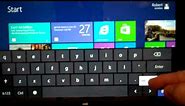 How to use different keyboard options in the Microsoft Windows Surface Tablet