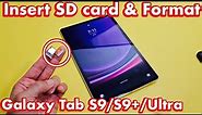 Galaxy Tab S9/S9+/Ultra: How to Insert SD Card & Format