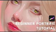 [Part 1] Easiest Beginner iPad Procreate Portrait Tutorial Ever!