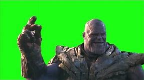 Thanos Snaps His Fingers EndGame - Green Screen