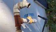 removing galvanized fittings from a water service riser🔧 | Evan Berns